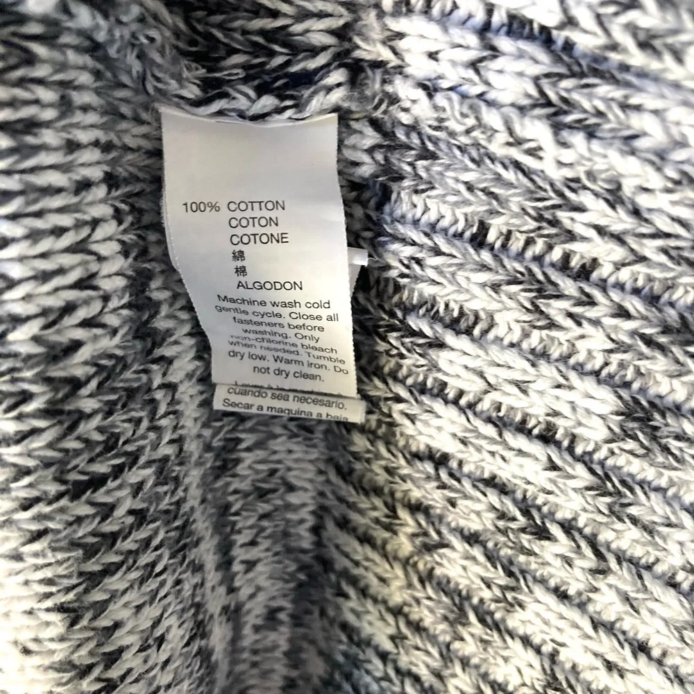 NWOT Gap Boys Marled Button Down Mockneck Sweater with Pockets Size S